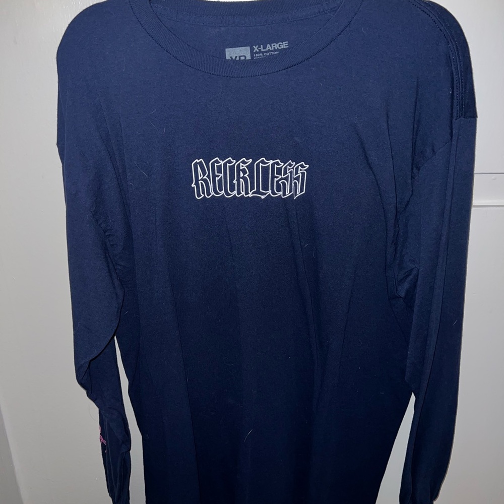 Young & Reckless Navy Long Sleeve Shirt